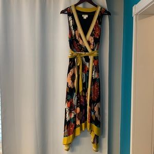 Anthropologie flower print dress